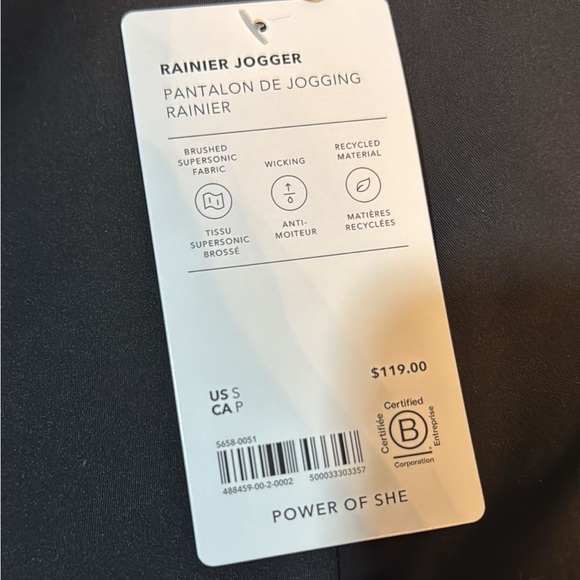 ATHLETA Rainier Mid Rise Jogger // Black #488459 - Picture 9 of 16